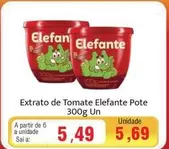 Oferta de Elefante - Extrato De Tomate Pote por R$5,49 em Spani Atacadista