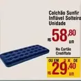 Oferta de De   - Colchao Sunfir Inflável Solteirc Unidade por R$58,8 em Max Atacadista