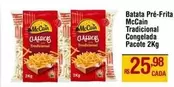 Oferta de McCain - Batata Pre-frita Tradicional Congelada por R$25,98 em Max Atacadista