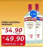 Oferta de Nacional - Vodka Smirnoff por R$54,9 em Assaí Atacadista