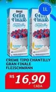 Oferta de Fleischmann - Creme Tipo Chantilly Gran Finale por R$16,9 em Assaí Atacadista