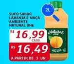 Oferta de Natural one - Suco Sabor Laranja E Maçã Ambiente por R$16,99 em Assaí Atacadista