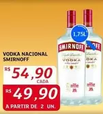 Oferta de Nacional - Vodka Smirnoff por R$54,9 em Assaí Atacadista