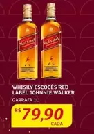 Oferta de Johnnie Walker - Whisky Escocés Red Label por R$79,9 em Assaí Atacadista