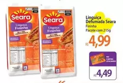 Oferta de Seara - Linguiça Defumada Fininha por R$4,99 em Atacadão