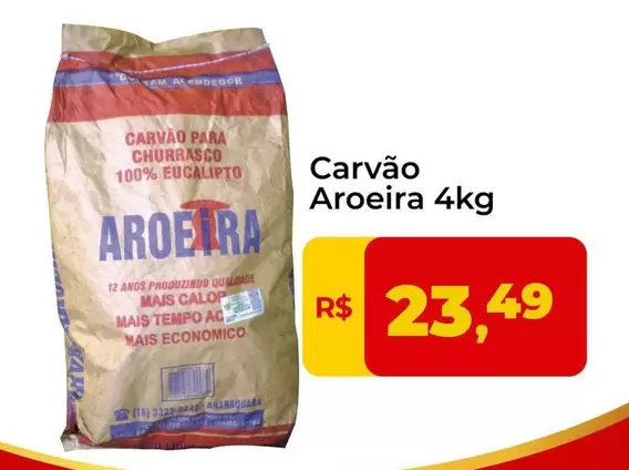 Oferta de Carvão Aroeira por R$23,49 em Tonin Superatacado