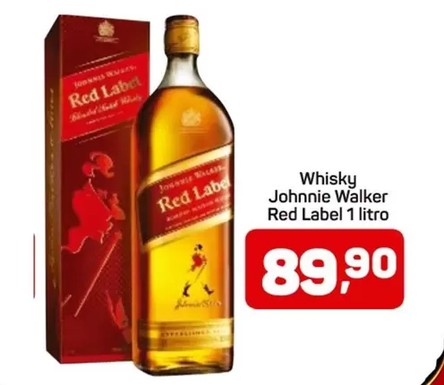 Oferta de Johnnie Walker - Whisky Red Label por R$89,9 em Supermercados ABC