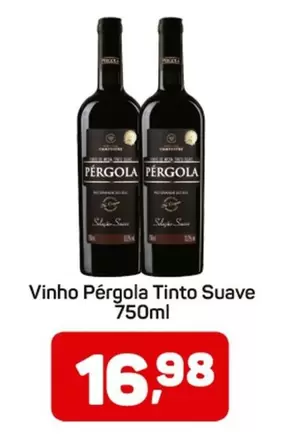 Oferta de Pérgola - Vinho  Tinto Suave por R$16,98 em Supermercados ABC