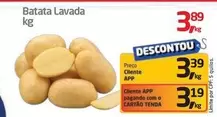 Oferta de 19 - Batata Lavada por R$3,89 em Tenda Atacado