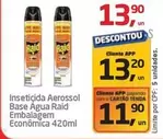 Oferta de Raid - Inseticida Aerossol Base Agua Embalagem Econômica por R$13,9 em Tenda Atacado