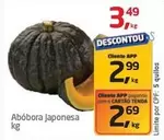 Oferta de Abóbora Japonesa por R$3,49 em Tenda Atacado