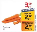 Oferta de Cenoura por R$3,09 em Tenda Atacado