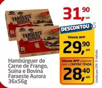 Oferta de Tradicional - Hambúrguer De Carne De Frango, Suína E Bovina Faroeste por R$31,9 em Tenda Atacado