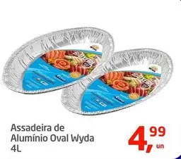 Oferta de De   - Assadeira de aluminio por R$4,99 em Tenda Atacado