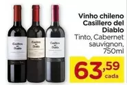 Oferta de Casillero del Diablo - Vinho chileno por R$63,59 em Carrefour