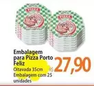 Oferta de Porto - Embalagem Para Pizza  Feliz por R$27,9 em Atacadão