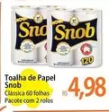 Oferta de Snob - Toalha De Papel por R$4,98 em Atacadão