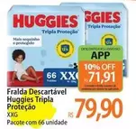 Oferta de Huggies - Fralda Descartável Tripla Proteção por R$79,9 em Atacadão