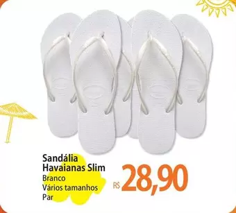 Oferta de Havaianas - Sandália  Slim por R$28,9 em Atacadão