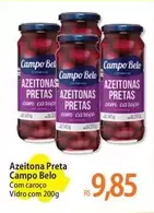 Oferta de Campo Belo - Azeitona Preta por R$9,85 em Atacadão