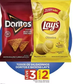 Oferta de Lay's - Todos Os Salgadinhos Doritos E Batatas em Carrefour