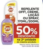 Oferta de Off - Repelente Creme, Loção em Carrefour