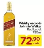 Oferta de Johnnie Walker - Whisky Escocês por R$72,9 em Carrefour