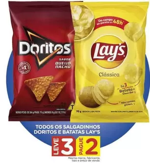 Oferta de Lay's - Todos Os Salgadinhos Doritos E Batatas em Carrefour