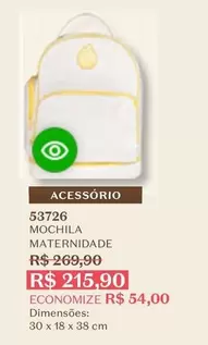 Oferta de O boticario - Mochilas Maternidade por R$215,9 em O Boticário