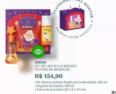 Oferta de Colônia - Kit De Botica O Mágico Teatro De Bonecos por R$154,9 em O Boticário