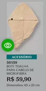 Oferta de Boti -  Toalha Para Cabelo De Microfibra por R$59,9 em O Boticário