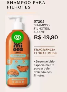 Oferta de Floral - Shampoo Para Filhotes por R$49,9 em O Boticário