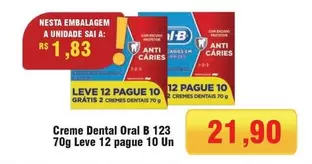 Oferta de Oral-B - Creme Dental 123 por R$21,9 em Spani Atacadista