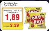 Oferta de Bombril - Esponja De Aço por R$1,89 em Spani Atacadista