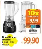 Oferta de Mondial - Liquidificador por R$99,9 em Atacadão