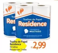 Oferta de Residence - Toalha De Papel por R$2,99 em Atacadão