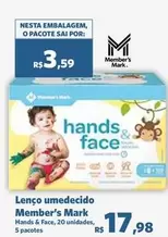 Oferta de Member's Mark - Lenço Umedecido por R$17,98 em Sam's Club