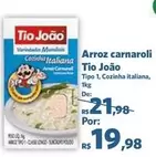 Oferta de Tio João - Arroz Carnaroli por R$19,98 em Sam's Club