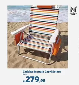 Oferta de Capri - Cadeira De Praia  Solare por R$279,98 em Sam's Club