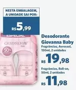 Oferta de Giovanna Baby - Desodorante por R$19,98 em Sam's Club