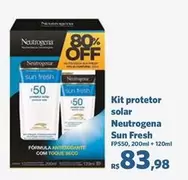 Oferta de Neutrogena - Kit Protetor Solar Sun Fresh por R$83,98 em Sam's Club