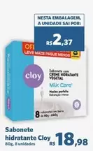 Oferta de Nestlé - Sabonete Hidratante Cloy por R$18,98 em Sam's Club