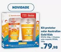 Oferta de Solar - Kit Protetor  Australian Gold Kids por R$79,98 em Sam's Club