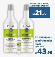 Oferta de Inoar - Kit Shampoo + Condicionador por R$43,98 em Sam's Club