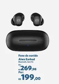 Oferta de De   - Fone De Ouvido Earbud por R$199 em Sam's Club