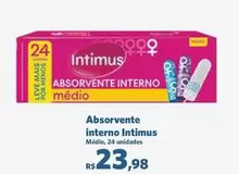 Oferta de Intimus - Absorvente Interno por R$23,98 em Sam's Club