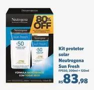 Oferta de Neutrogena - Kit Protetor Solar Sun Fresh por R$83,98 em Sam's Club