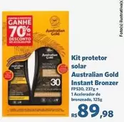 Oferta de Australian Gold - Kit Protetor Solar Solar Instant Bronzer por R$89,98 em Sam's Club