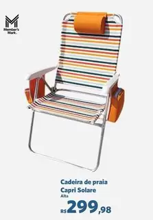 Oferta de Capri - Cadeira De Praia  Solare por R$299,98 em Sam's Club