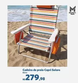 Oferta de Capri - Cadeira De Praia  Solare por R$279,98 em Sam's Club